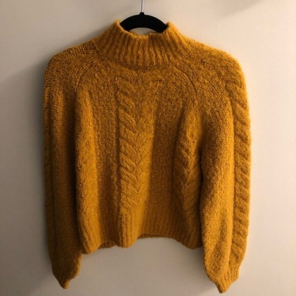AritziaSundayBestMellyKnitSweaterGoldenYellowSSmall - Picture 6 of 10